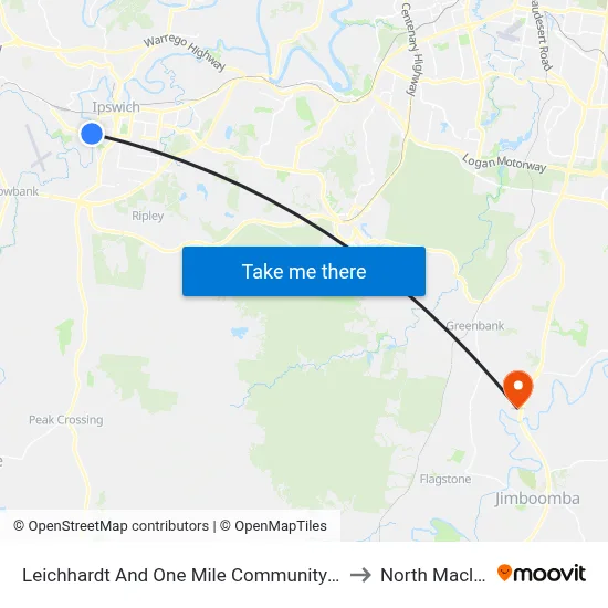 Leichhardt And One Mile Community Centre to North Maclean map