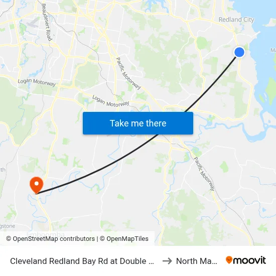 Cleveland Redland Bay Rd at Double Jump Road to North Maclean map