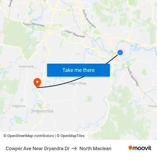 Cowper Ave Near Dryandra Dr to North Maclean map