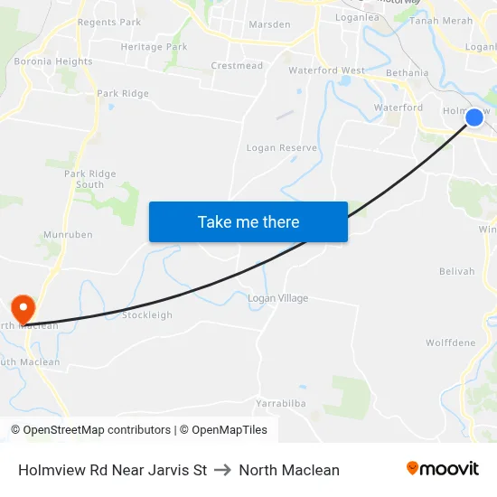 Holmview Rd Near Jarvis St to North Maclean map