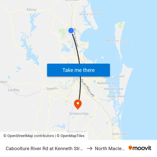 Caboolture River Rd at Kenneth Street to North Maclean map