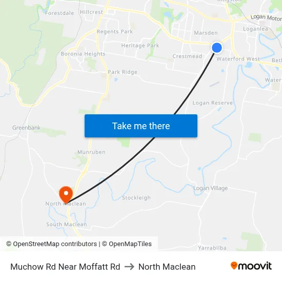 Muchow Rd Near Moffatt Rd to North Maclean map