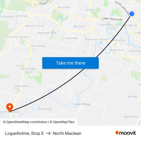 Loganholme, Stop E to North Maclean map