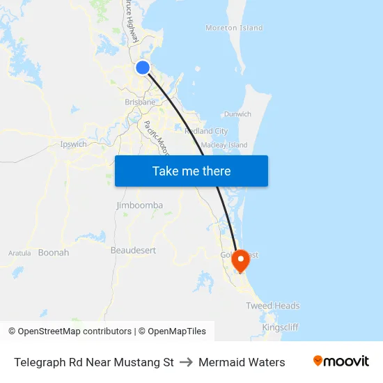 Telegraph Rd Near Mustang St to Mermaid Waters map