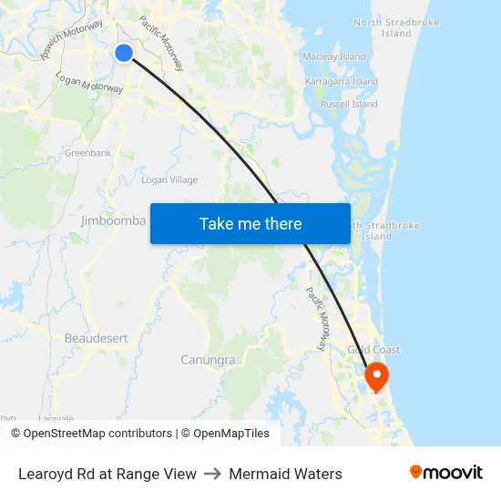 Learoyd Rd at Range View to Mermaid Waters map