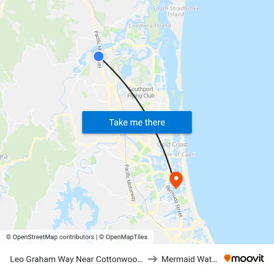 Leo Graham Way Near Cottonwood Pl to Mermaid Waters map