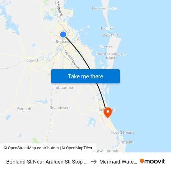 Bohland St Near Araluen St, Stop 48 to Mermaid Waters map