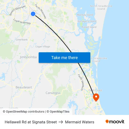 Hellawell Rd at Signata Street to Mermaid Waters map