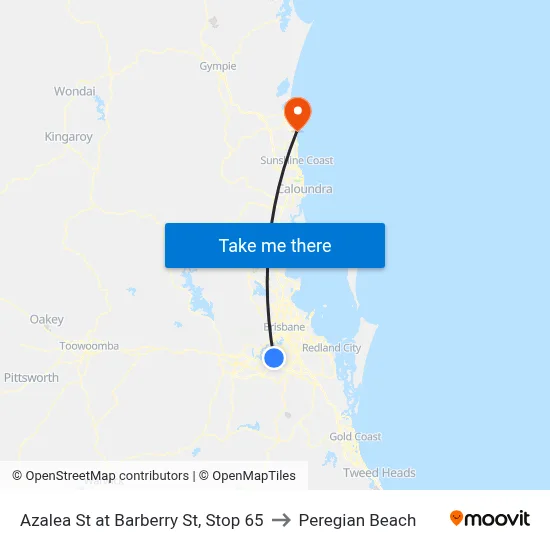 Azalea St at Barberry St, Stop 65 to Peregian Beach map