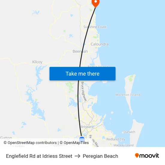 Englefield Rd at Idriess Street to Peregian Beach map