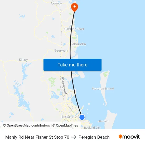 Manly Rd Near Fisher St Stop 70 to Peregian Beach map