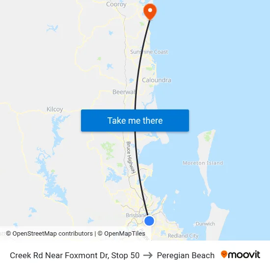 Creek Rd Near Foxmont Dr, Stop 50 to Peregian Beach map