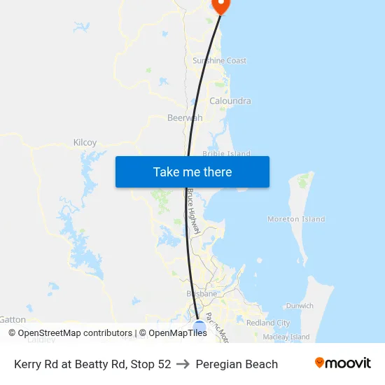 Kerry Rd at Beatty Rd, Stop 52 to Peregian Beach map