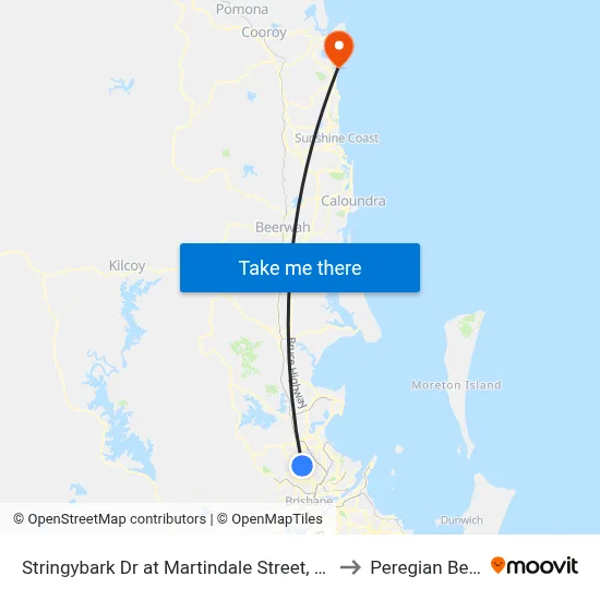 Stringybark Dr at Martindale Street, Stop 47 to Peregian Beach map
