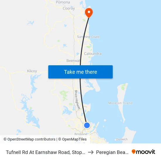 Tufnell Rd At Earnshaw Road, Stop 32 to Peregian Beach map