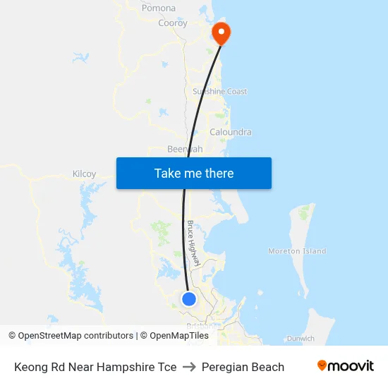 Keong Rd Near Hampshire Tce to Peregian Beach map