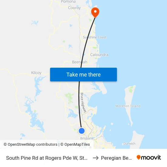 South Pine Rd at Rogers Pde W, Stop 44 to Peregian Beach map