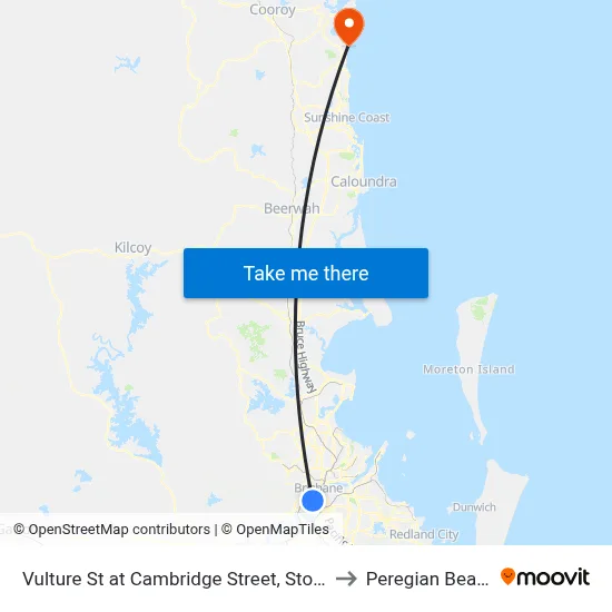 Vulture St at Cambridge Street, Stop 8 to Peregian Beach map