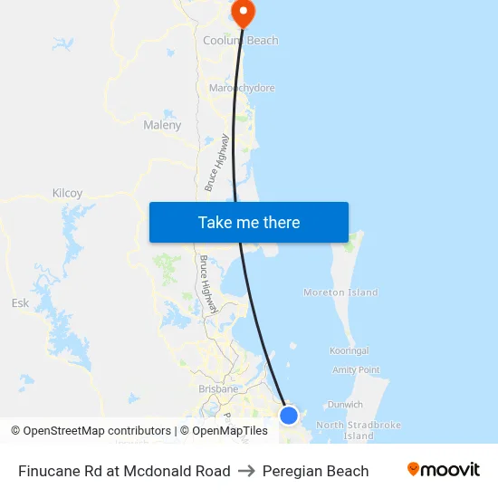 Finucane Rd at Mcdonald Road to Peregian Beach map