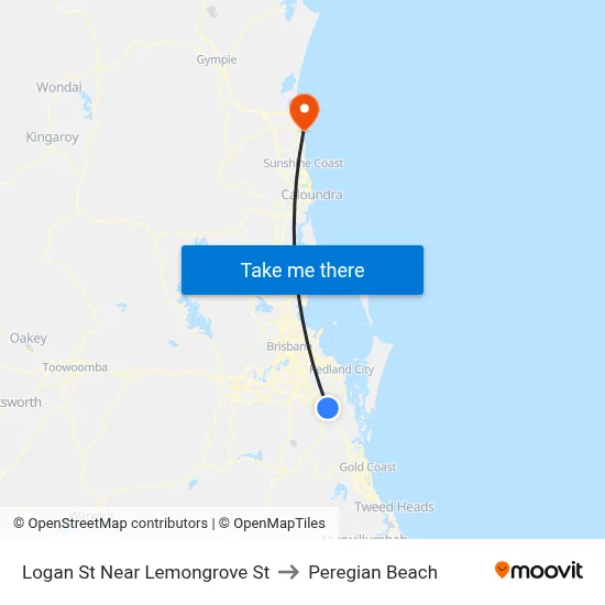 Logan St Near Lemongrove St to Peregian Beach map