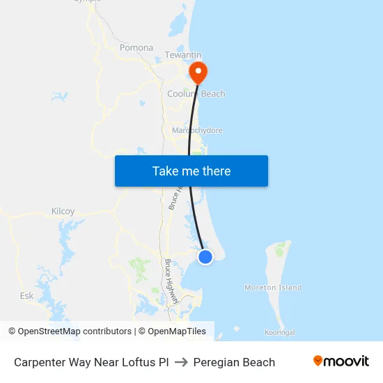 Carpenter Way Near Loftus Pl to Peregian Beach map