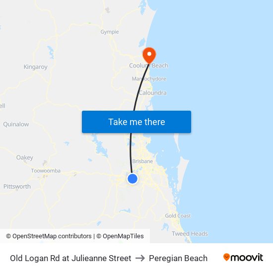 Old Logan Rd at Julieanne Street to Peregian Beach map