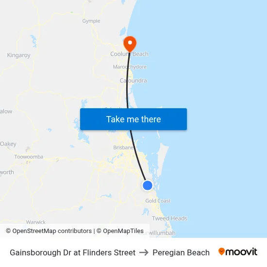Gainsborough Dr at Flinders Street to Peregian Beach map