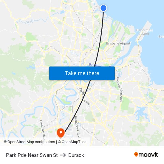 Park Pde Near Swan St to Durack map