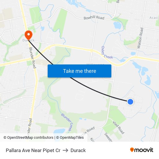 Pallara Ave Near Pipet Cr to Durack map