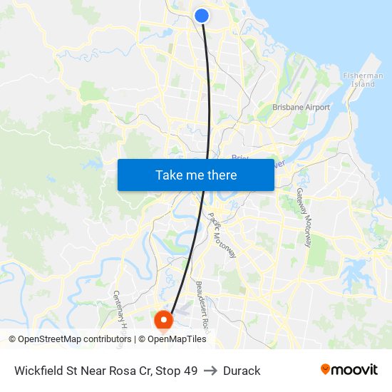 Wickfield St Near Rosa Cr, Stop 49 to Durack map