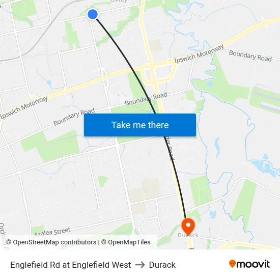 Englefield Rd at Englefield West to Durack map