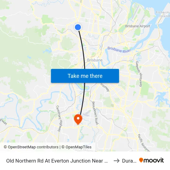 Old Northern Rd At Everton Junction Near Drake St to Durack map
