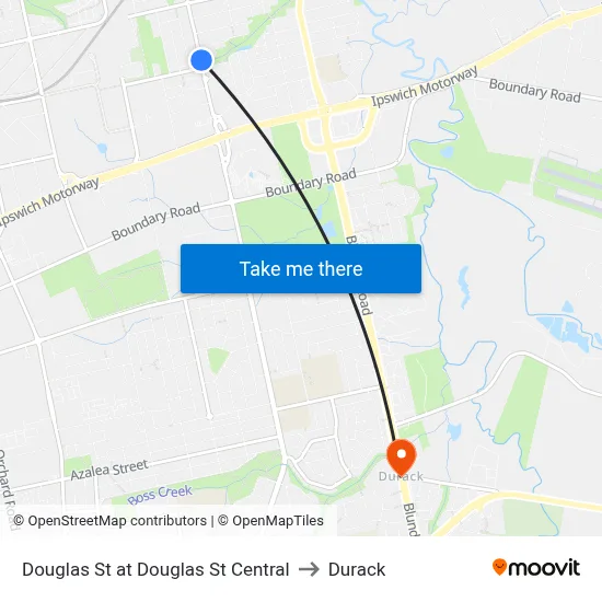 Douglas St at Douglas St Central to Durack map