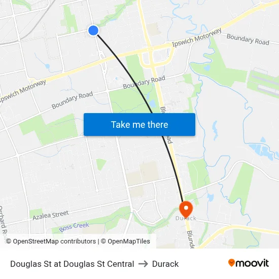 Douglas St at Douglas St Central to Durack map