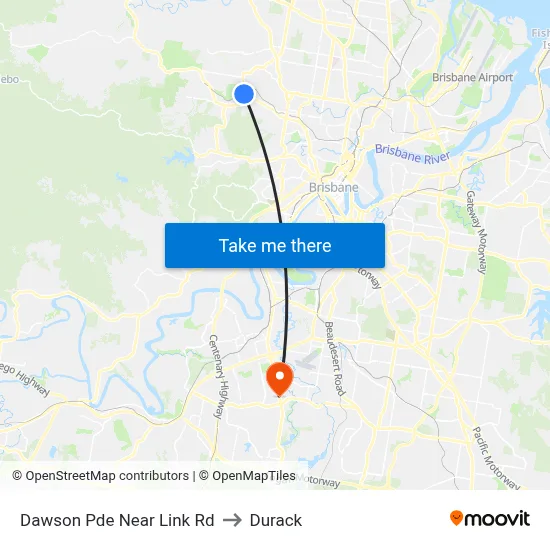 Dawson Pde Near Link Rd to Durack map