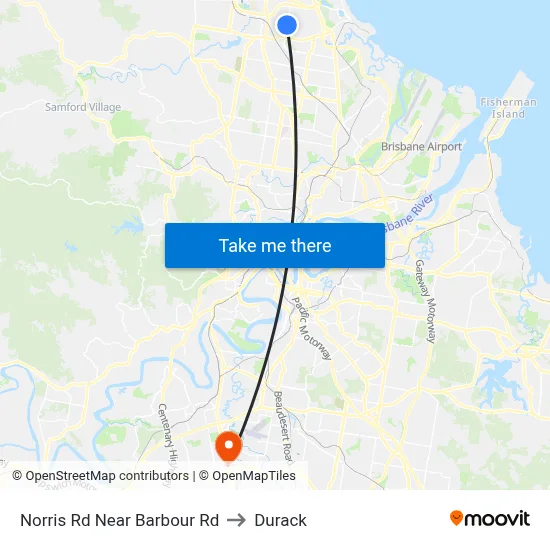 Norris Rd Near Barbour Rd to Durack map