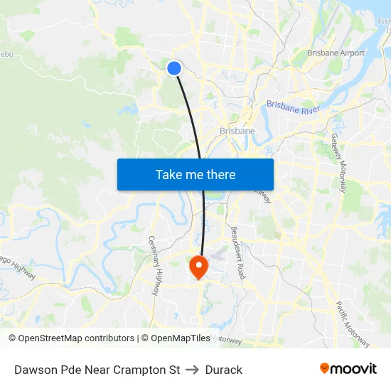 Dawson Pde Near Crampton St to Durack map