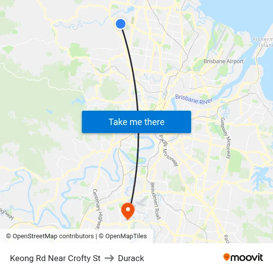 Keong Rd Near Crofty St to Durack map