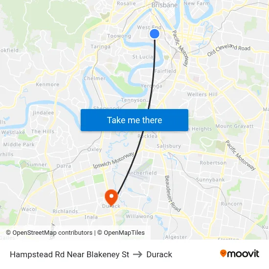 Hampstead Rd Near Blakeney St to Durack map