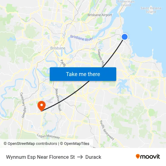 Wynnum Esp Near Florence St to Durack map