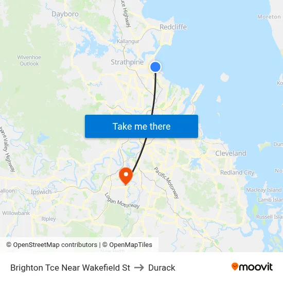 Brighton Tce Near Wakefield St to Durack map
