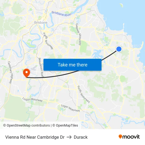Vienna Rd Near Cambridge Dr to Durack map