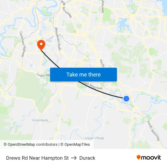 Drews Rd Near Hampton St to Durack map