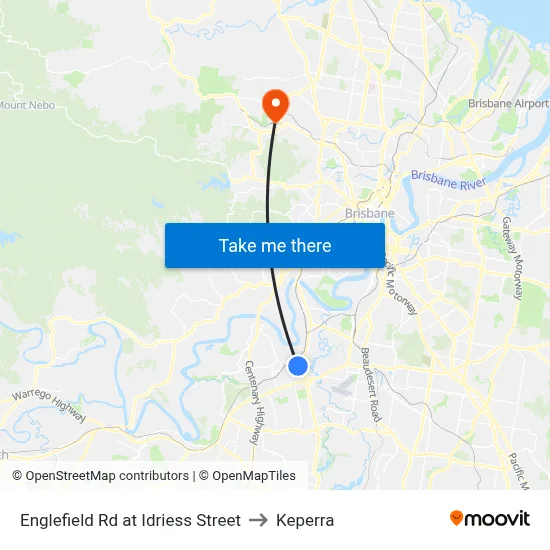Englefield Rd at Idriess Street to Keperra map