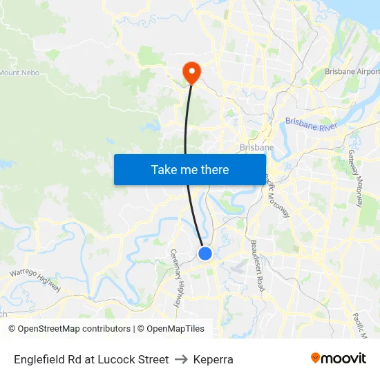Englefield Rd at Lucock Street to Keperra map