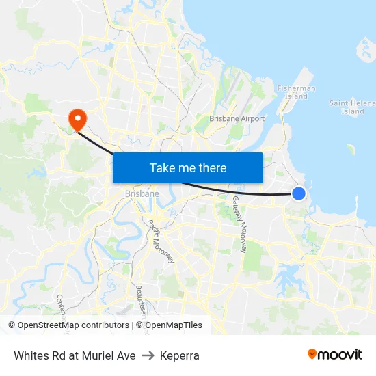 Whites Rd at Muriel Ave to Keperra map