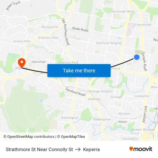 Strathmore St Near Connolly St to Keperra map