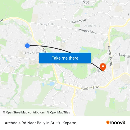 Archdale Rd Near Ballylin St to Keperra map