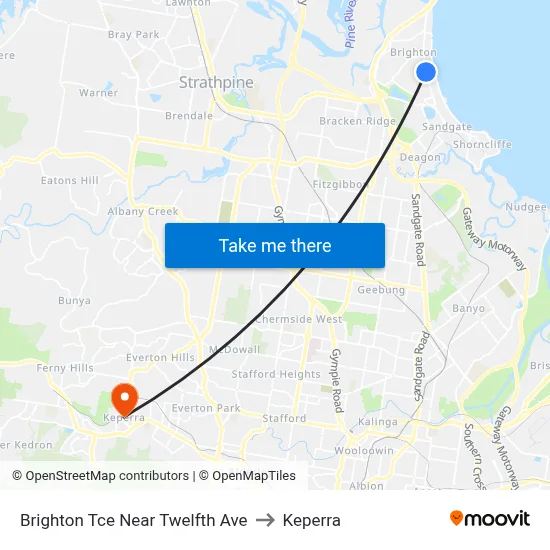 Brighton Tce Near Twelfth Ave to Keperra map