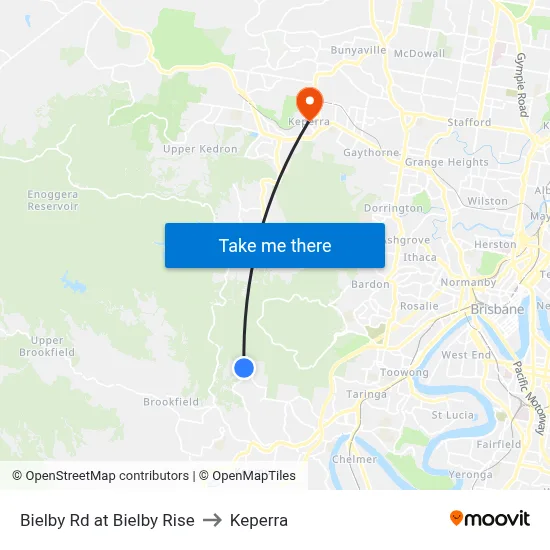 Bielby Rd at Bielby Rise to Keperra map